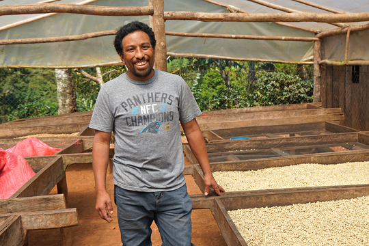 We support Fairtrade and organic coffee producers