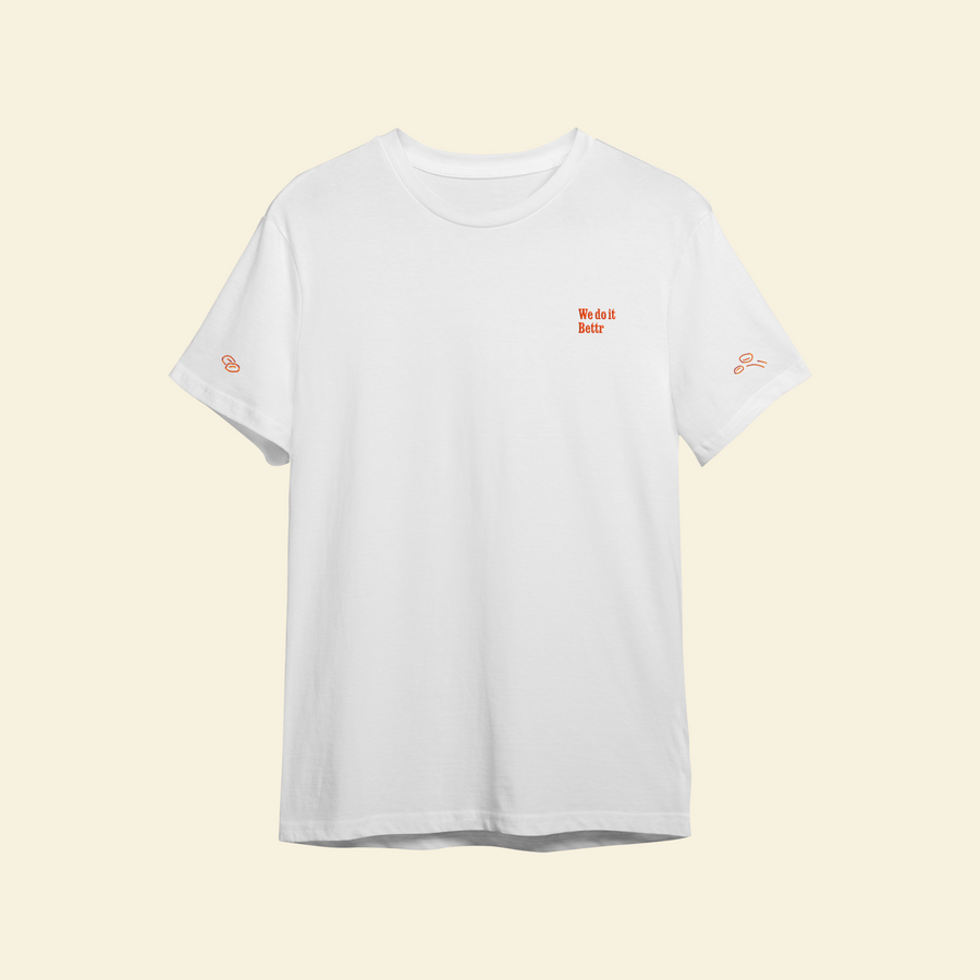 “We do it Bettr” Cotton T-shirt (White)